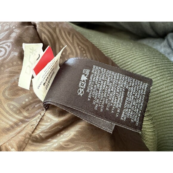 Women's THE NORTH FACE 600 GOOSE DOWN FUR HOOD BOMBER GREEN VEST JACKET Large - Picture 8 of 8